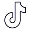 TikTok logo icon.