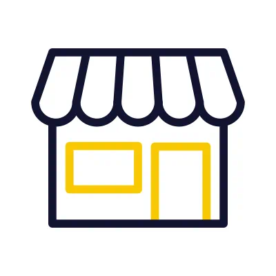 Shop Icon Storefront icon.