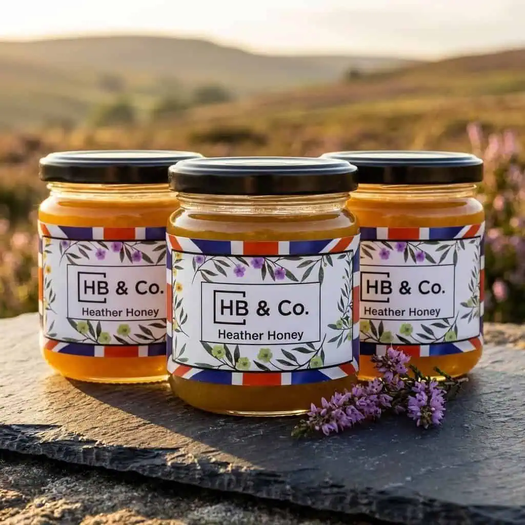 3x British Heather Honey Stock-Up raw Yorkshire Moorland honey