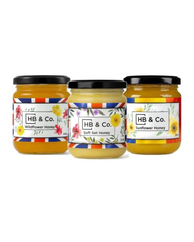 Sélection de miel pour le petit-déjeuner - 3 pots Meilleur miel pour le porridge et les toasts UK