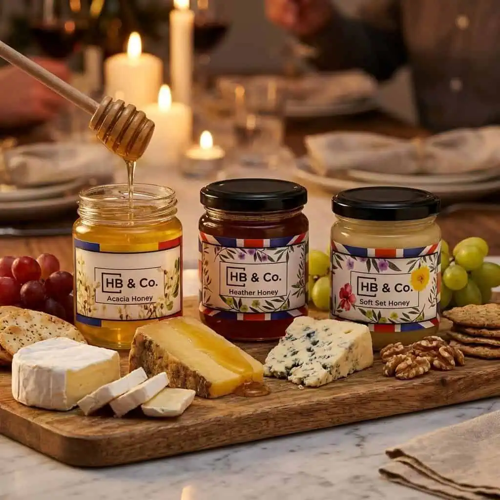 Set regalo al miele 6 Tagliere di formaggi selezione di miele